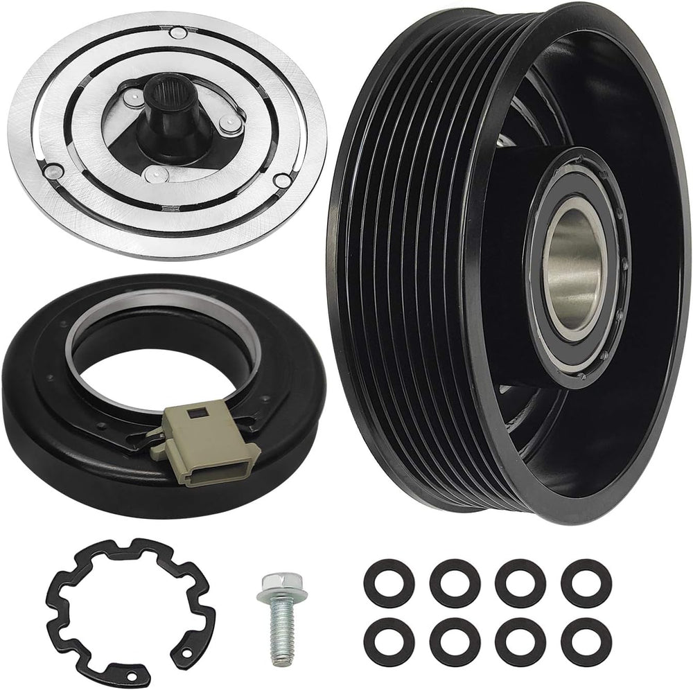 Saihisday AC Compressor Clutch Assembly Kit AC Compressor Coil Replacement fo...