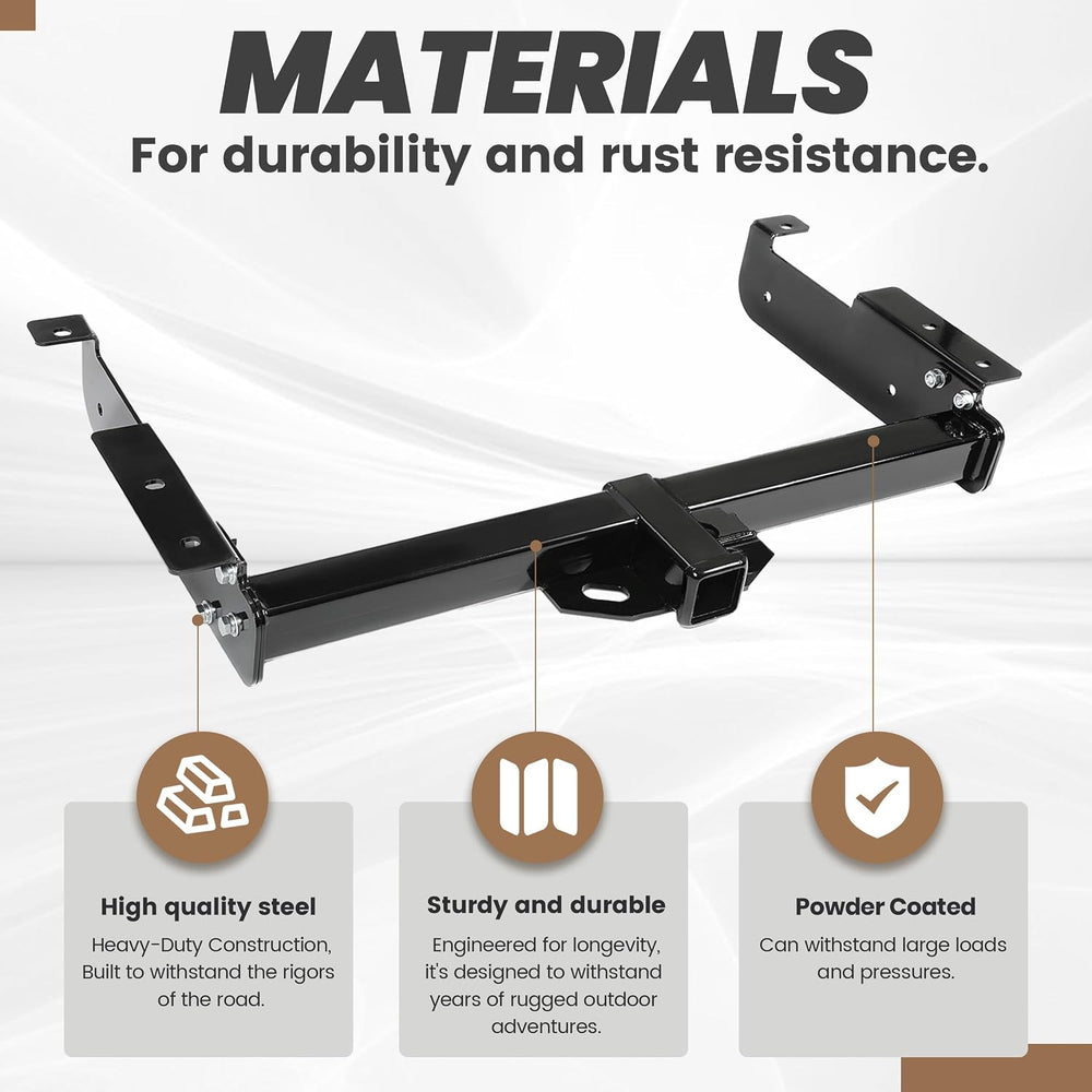 KUAFU 2 Inch Class 3 Trailer Hitch Compatible with 1996-2023 Chevrolet Expres...