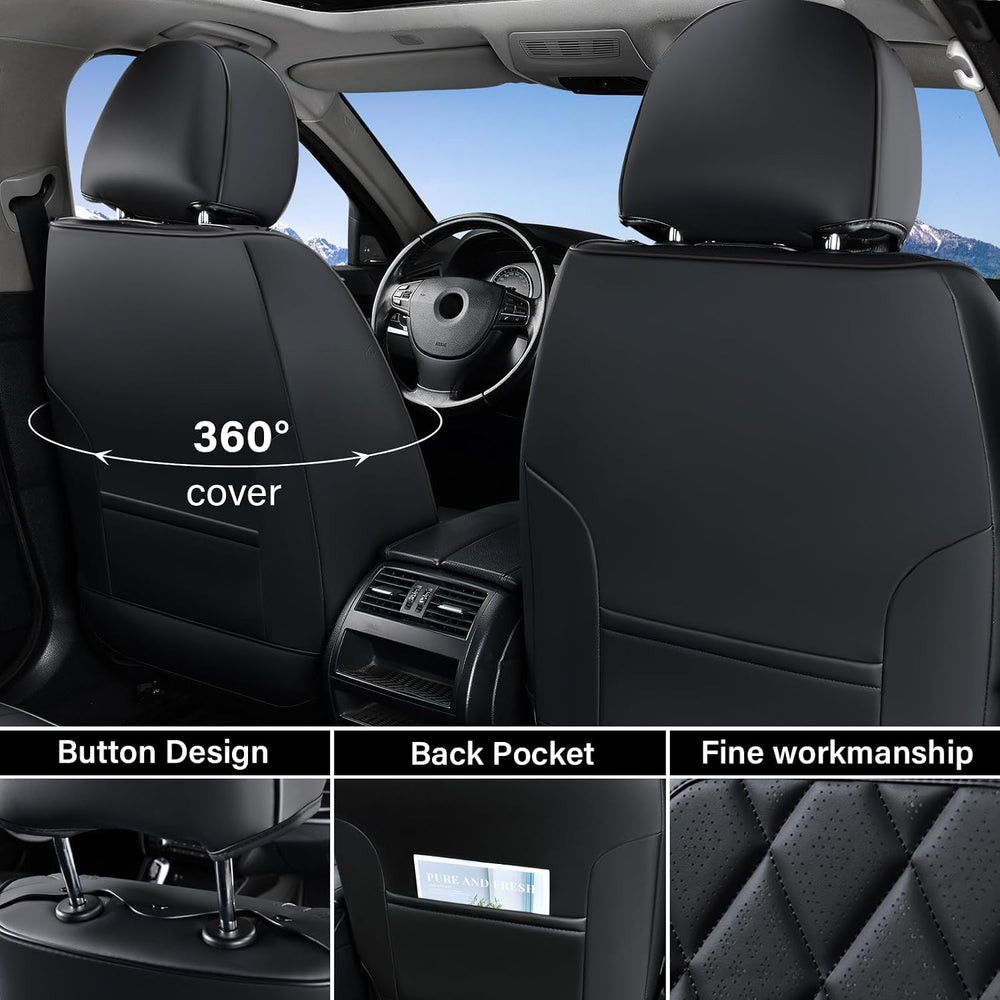 Coverado Car Seat Covers, Front Seat Cover, 2 Pack Waterproof Seat Covers for...