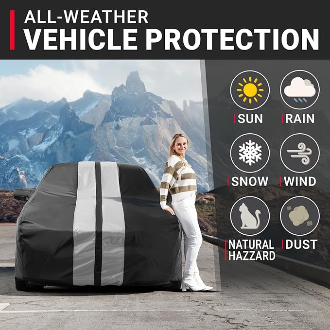iCarCover Custom Car Cover for Pontiac Tempest Waterproof All-Weather Rain Snow