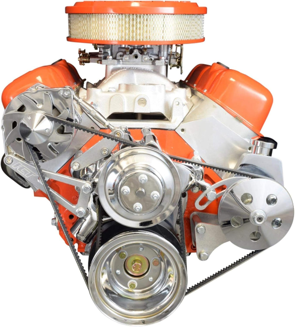 ICT Billet BBC Turnbuckle Alternator/Power Steering Pump Accessory Drive Brac...