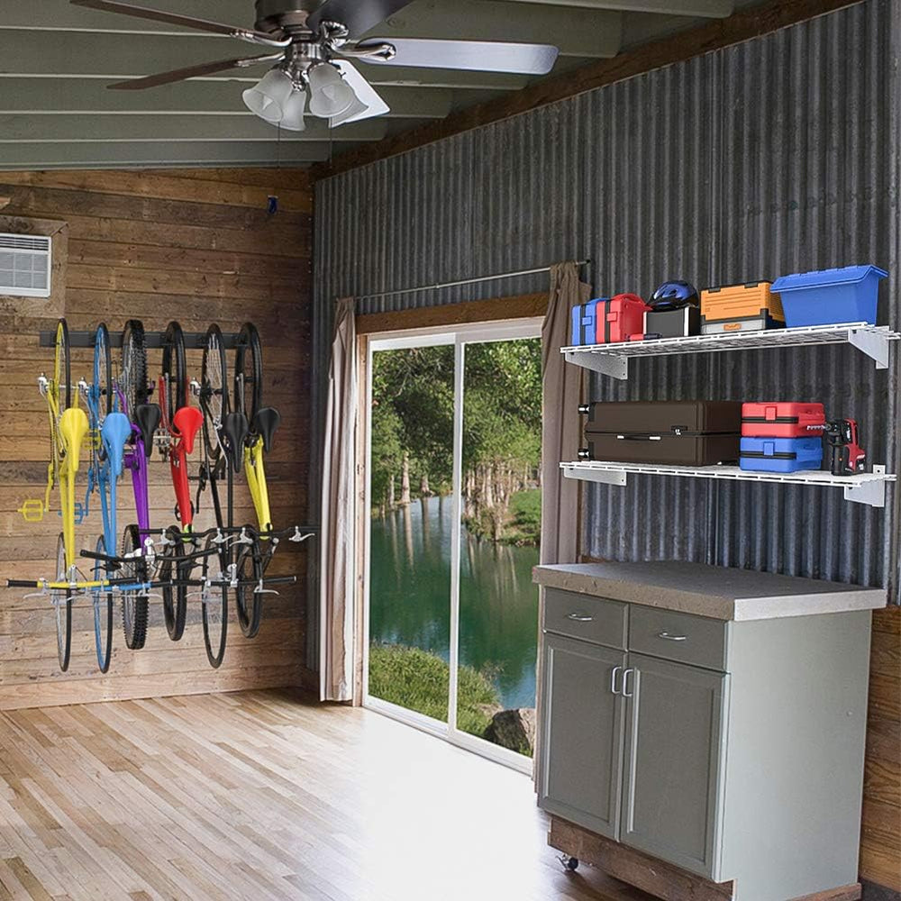 Wallmaster 15x45 Garage Wall Mount Shelves Heavy Duty Storage Shelves
