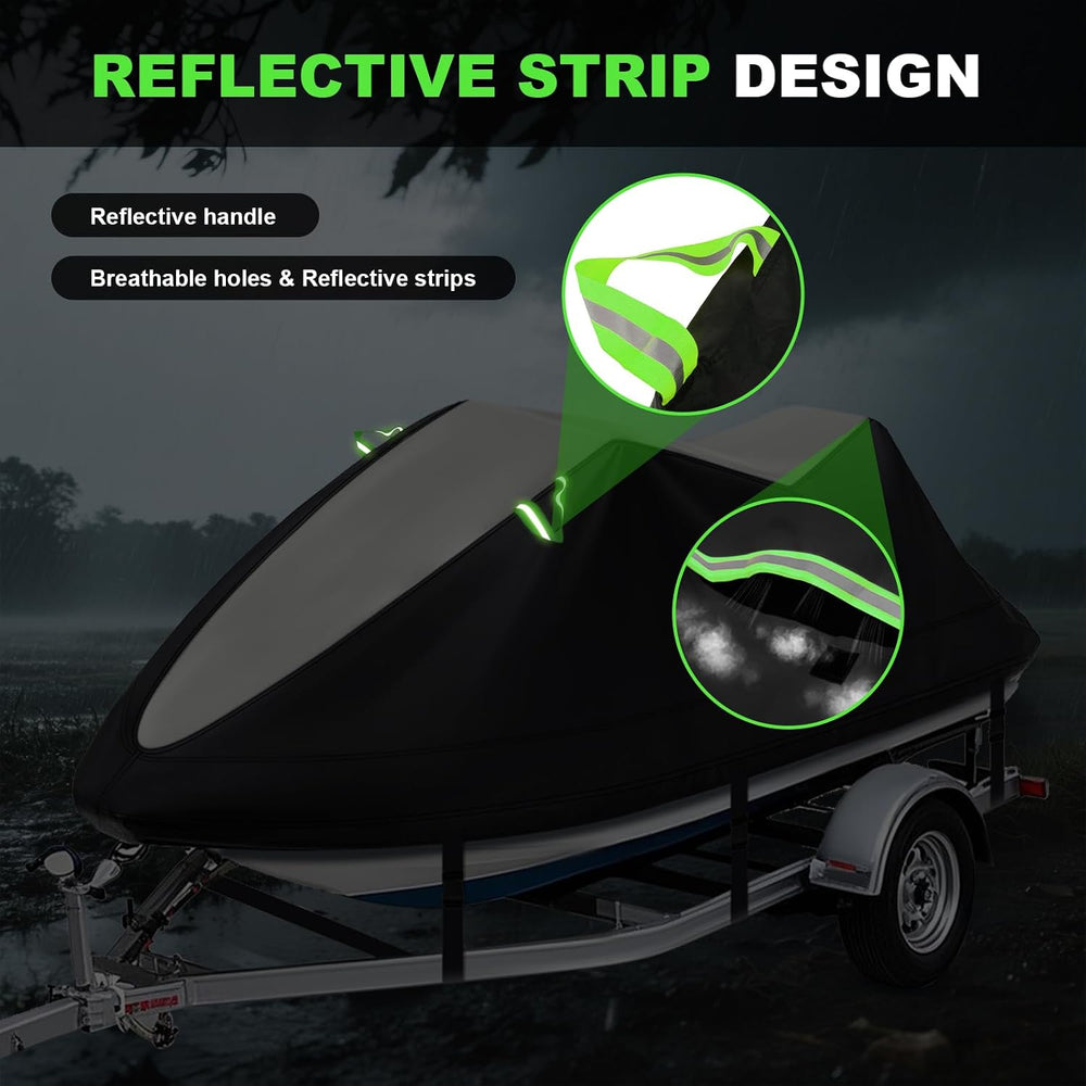 XYZCTEM Jet Ski Cover 3 Seater Waterproof for Yamaha, Seadoo Bombardier GTX, ...