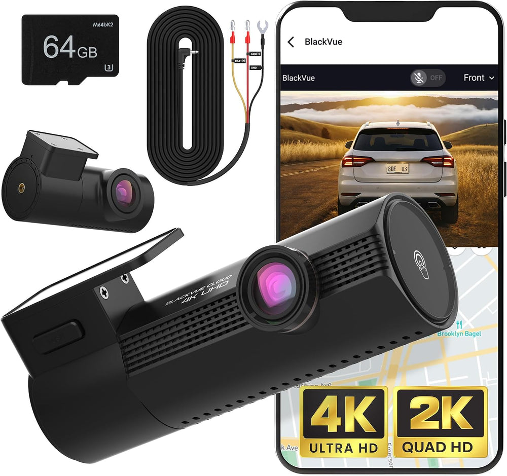 BlackVue Elite 9, 4K+2K Dash Cam Front and Rear, STARVIS 2, HDR, Free 64GB