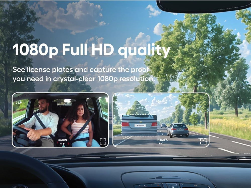 Pro Dual Dash Cam - 1 Year App Subscription Included - Unlimited Cloud Storag...