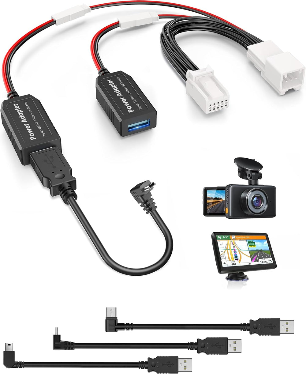 Dash Cam Power Adapter,10 Pin Type C for Chrysler,Dodge,Ram,Jeep Cherokee