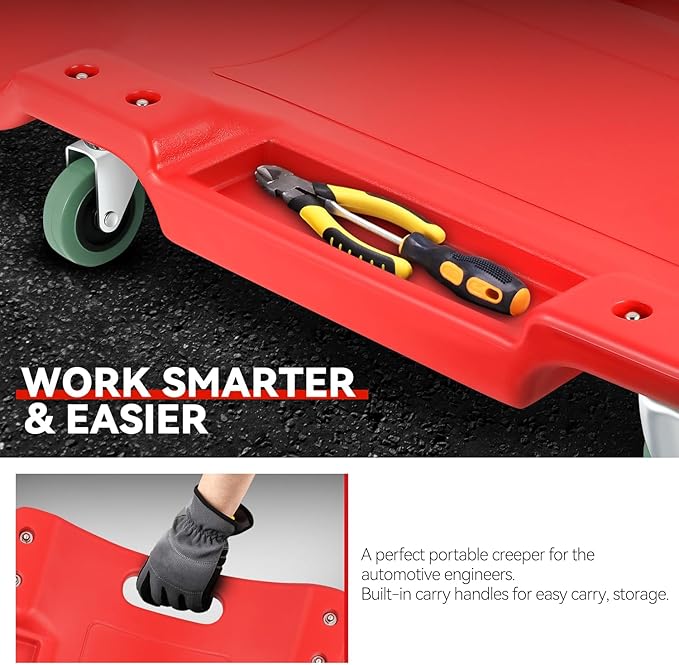 Auto Dynasty 40 Inches Mechanic Creeper, Automotive Garage Repair Low Profile