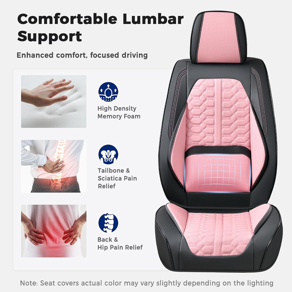 Huidasource Leather Seat Covers Full Set, Front and Rear Car Seat Covers, Ful...
