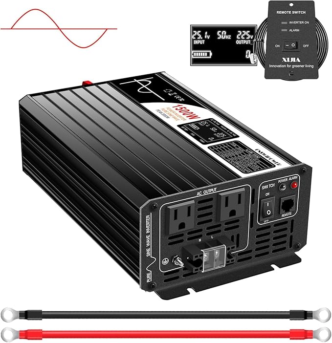 Xijia 1500W 48v to 120v Pure sine Wave 60HZ Solar Inverter