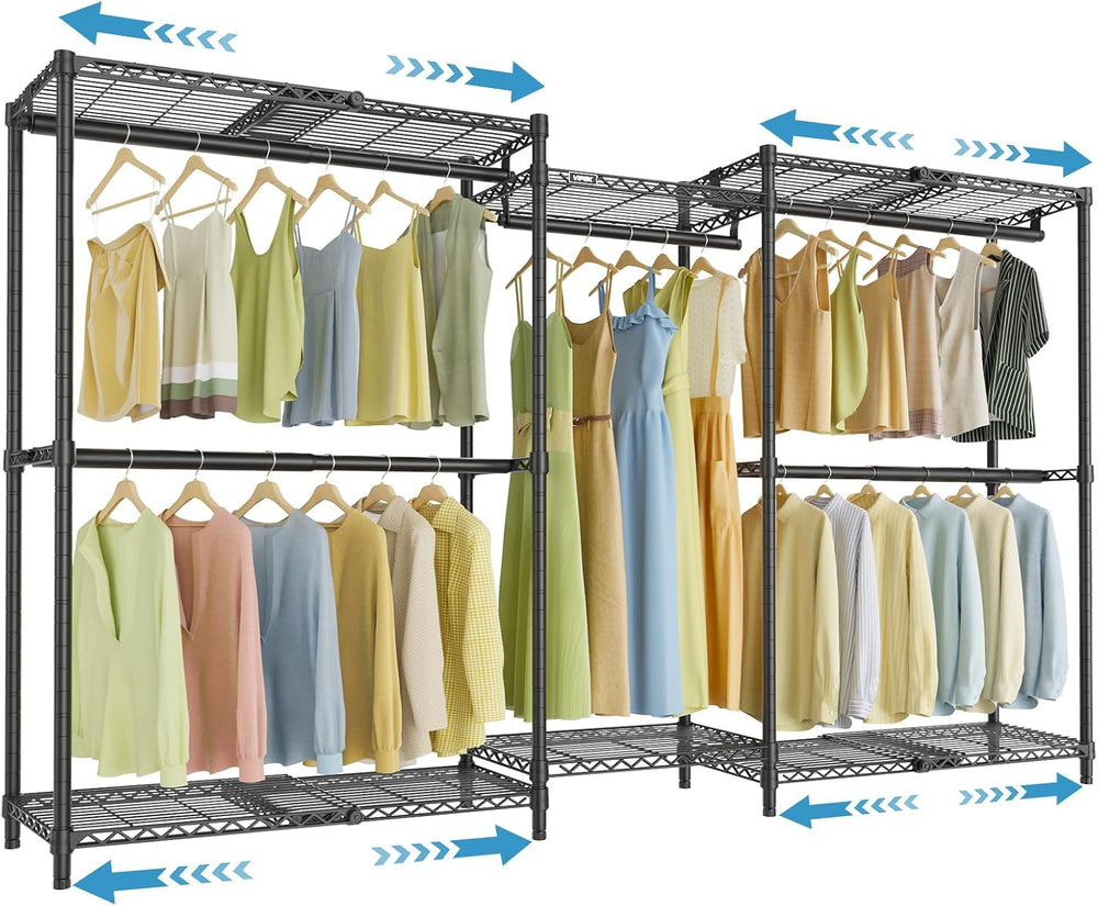 VIPEK X3 Basic Expandable Closet System, Heavy Duty Freestanding Open Wardrob...