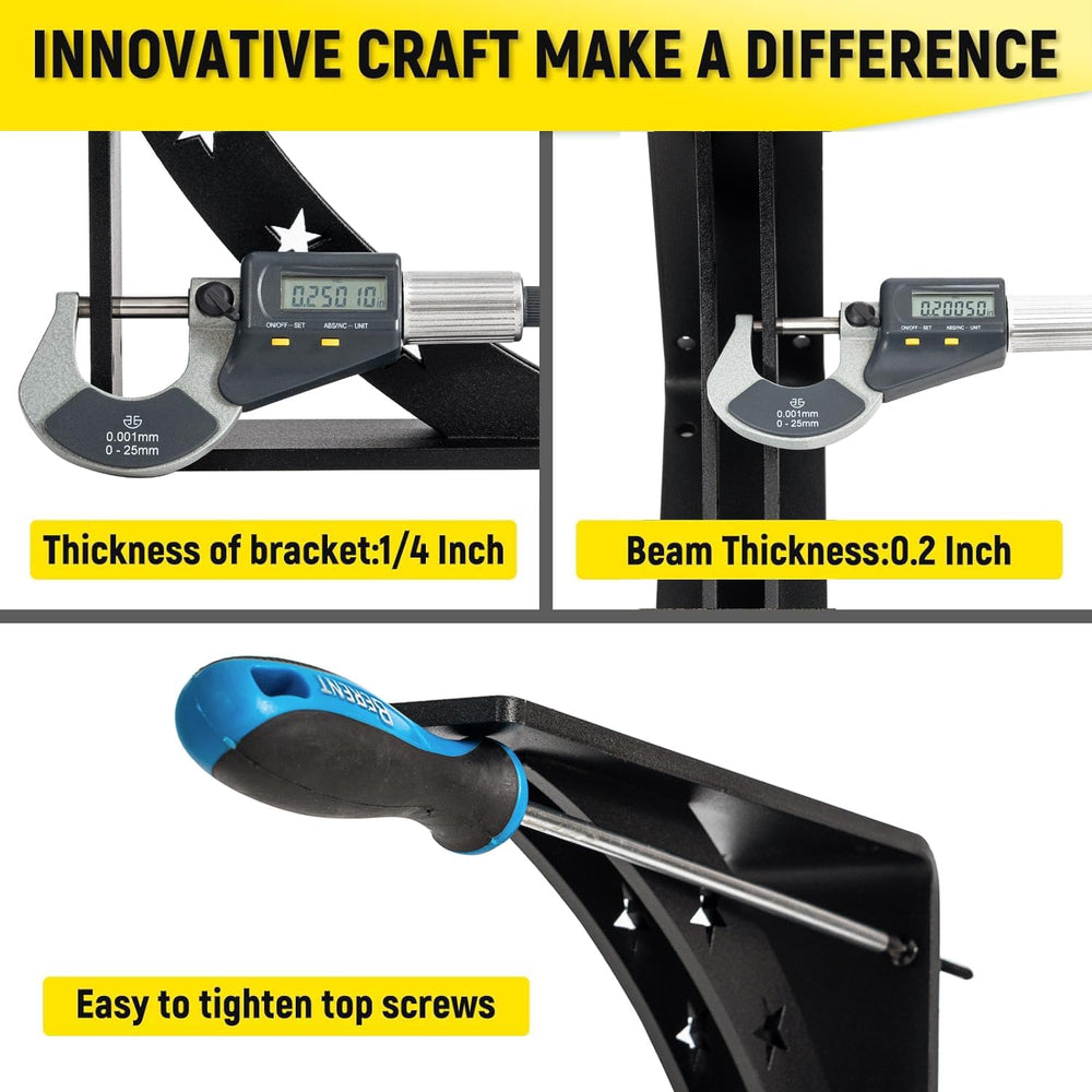Heavy Duty Shelf Brackets,max Load 900 LBS,Premium Alloy Metal Mantel Bracket...