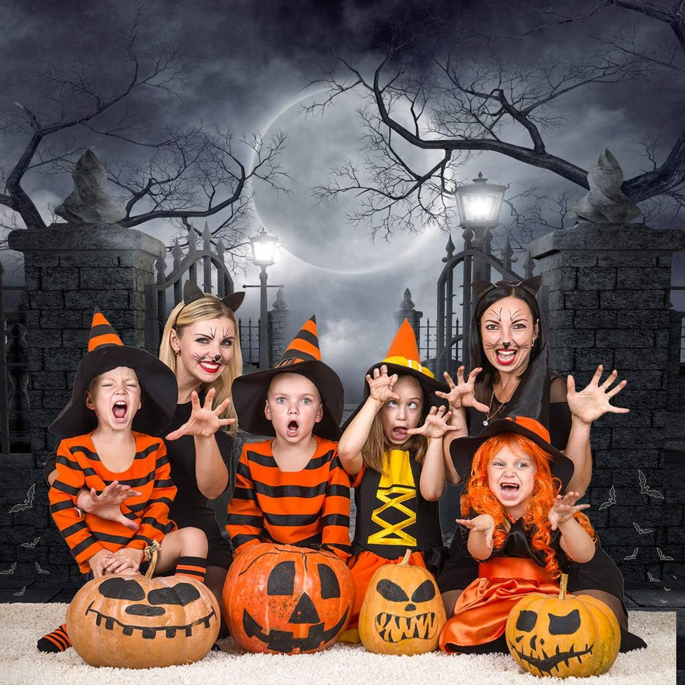 Halloween Backdrop Vinyl Photo Background Halloween Photography Backdrop Moon...