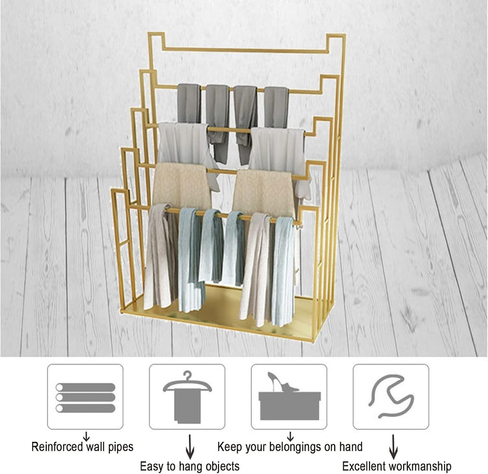 Floor Standing Scarf Display Stand Towel Rack (80X40X150CM)