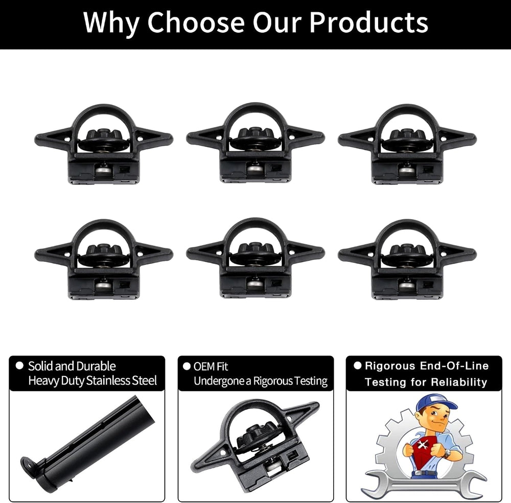 Bed/Trail/Truck Rail System, Fit for 2020-2026 Jeep Gladiator