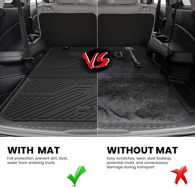 LASFIT Trunk Mat with Backrest Mat