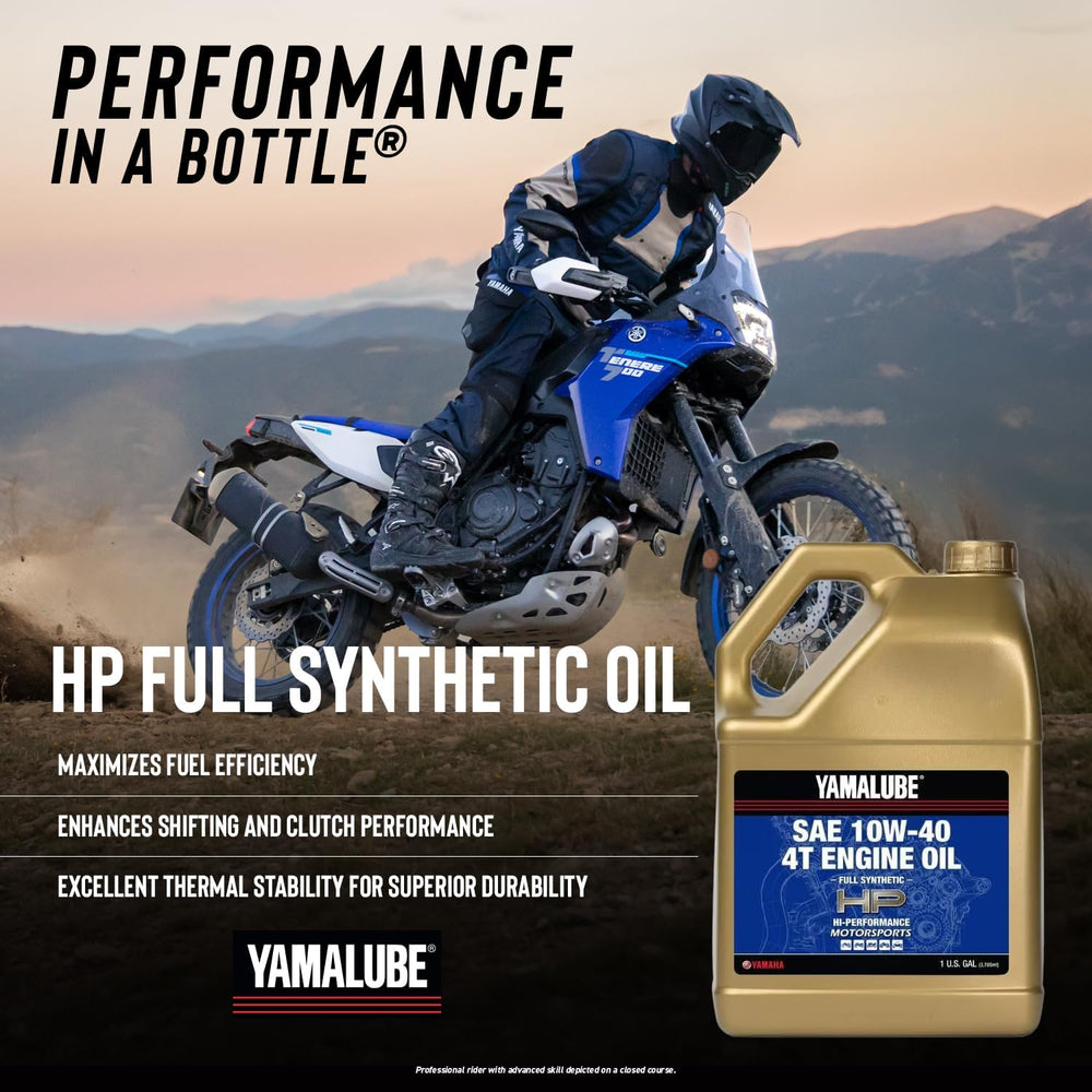 Yamaha Yamalube 10W-40 4T Full Synthetic Hi-Performance Engine Oil- 1 Gallon,...