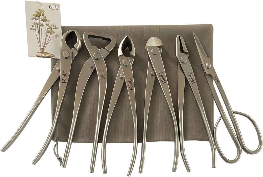 vouiu 6-Piece Bonsai Tool Set,Knob Cutter,Trunk Splitter,Concave Cutter,Wire ...