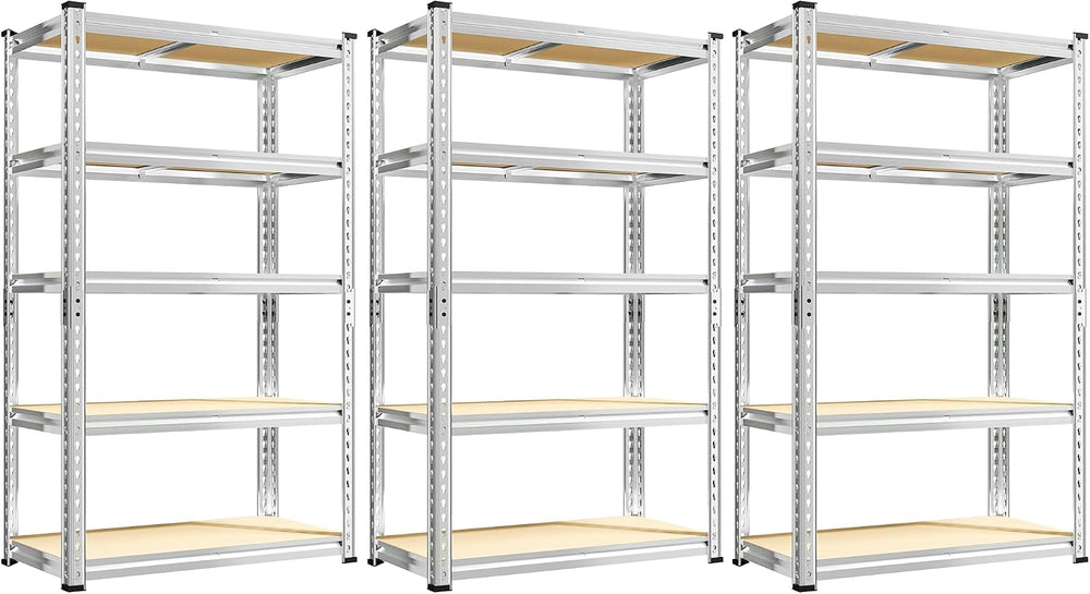 REIBII Storage Shelves 2020LBS Garage Shelving Heavy Duty Metal Shelving Adju...