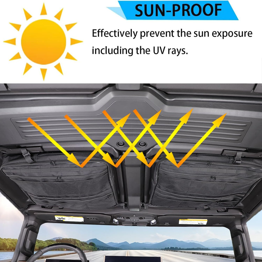 Roof Organizer Bag Storage for Hummer EV Accessories Sunroof Rooftop Panel Wa...