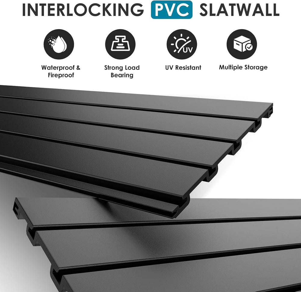 Slat Wall Paneling 4x8 Ft, Slatwall Garage Organizer Storage System