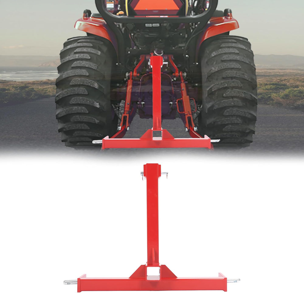 HECASA 3 Point 2 inch Trailer Hitch Receiver Drawbar for Category 1 Tractors