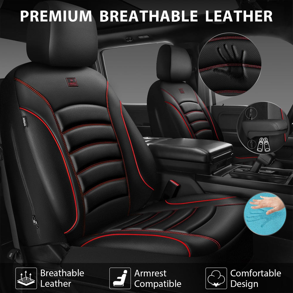 CAR PASS 3D Foam PU Leather Car Seat Covers, Universal Seat Covers Full Sets ...