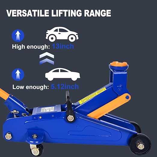 Hydraulic Floor Jack, 2 Ton Portable Car Jack Lift