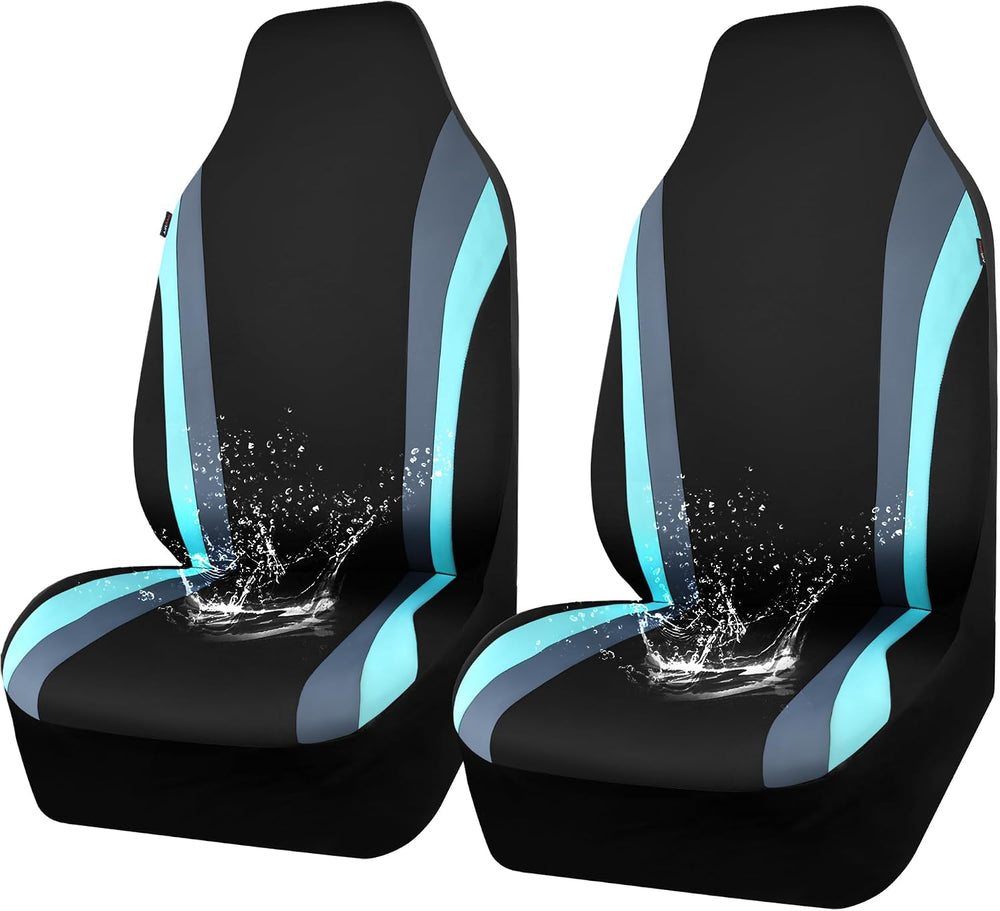 CAR PASS AquaShield Neoprene Waterproof Car Seat Covers Front Seats Only, Hig...