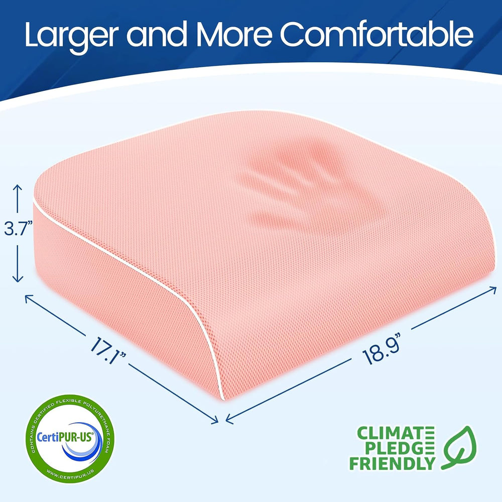 SweetSlubr Seat Cushion, Chair Pad, Memory Foam Tailbone Pain Relief