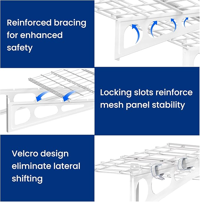 LEXIMOUNTS 2-Pack 2x4ft Garage Shelving