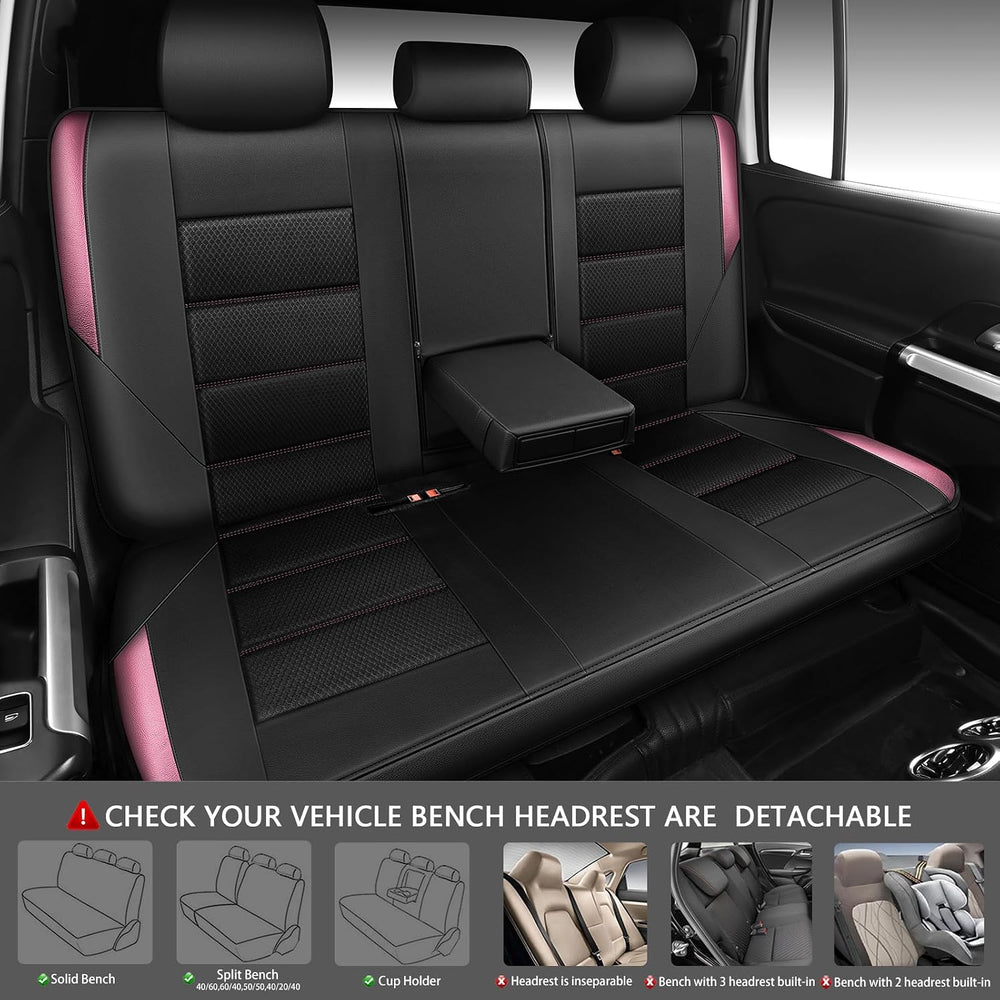 CAR PASS Memory 3D Foam Car Seat Covers Full Set, Breathable Mesh Thick Seat ...