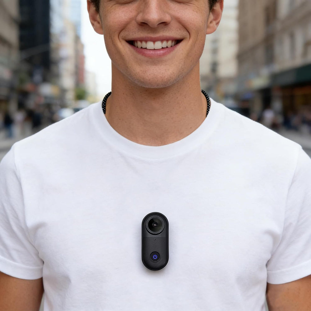 Mini Body Camera, Audio and Video Recording for Vlogging, Ink