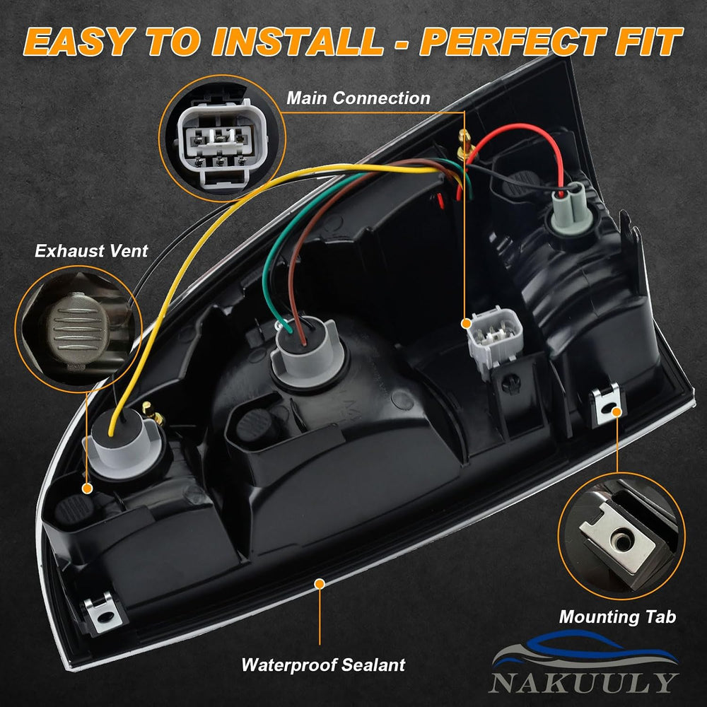Tail Light Assembly Compatible With 2005-2015 Tacoma Pickup Driver and Passen...