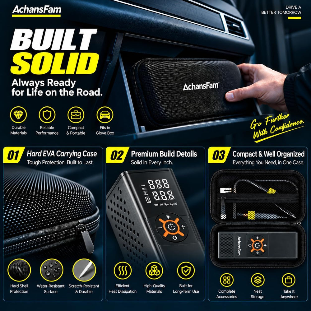 S9 Tire Inflator Portable Air Compressor for SUVs & Pickup Trucks