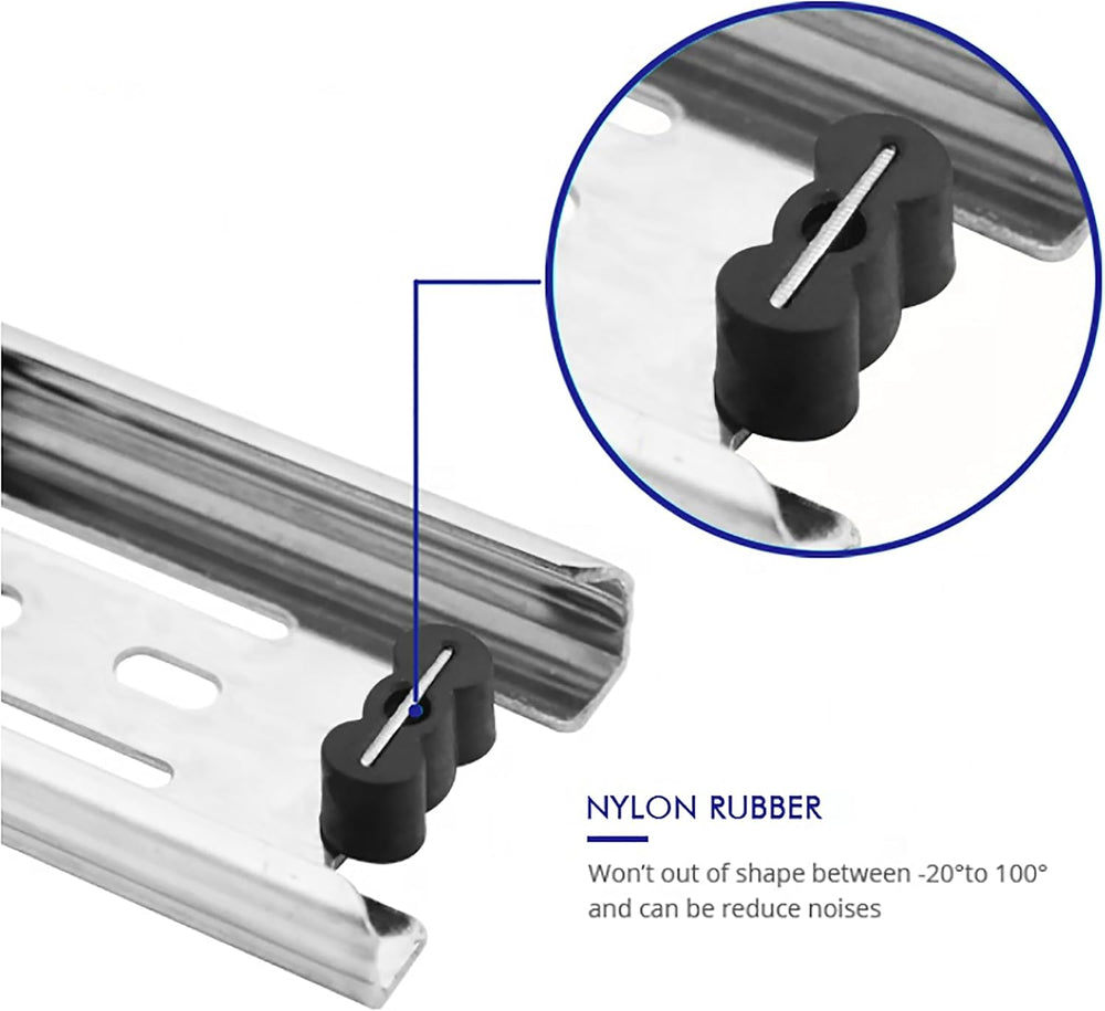 10 Pairs of 14 Inch Hardware 3-Section Full Extension Ball Bearing Side Mount...