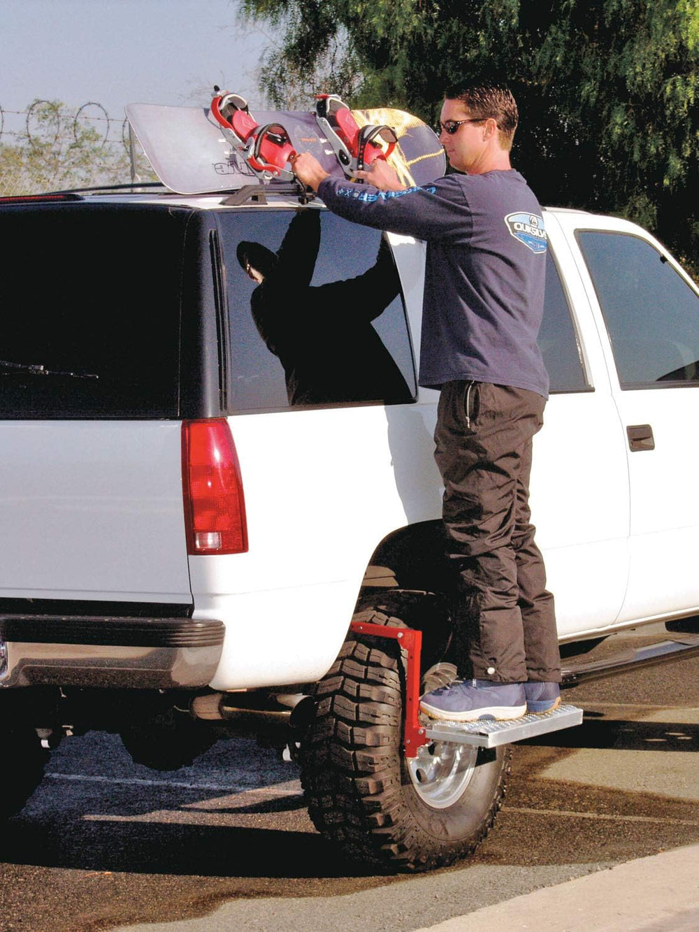 Powerbuilt Tire Step for Truck, SUV, Semi, Heavy Duty 300 lb. Capacity, Non-S...