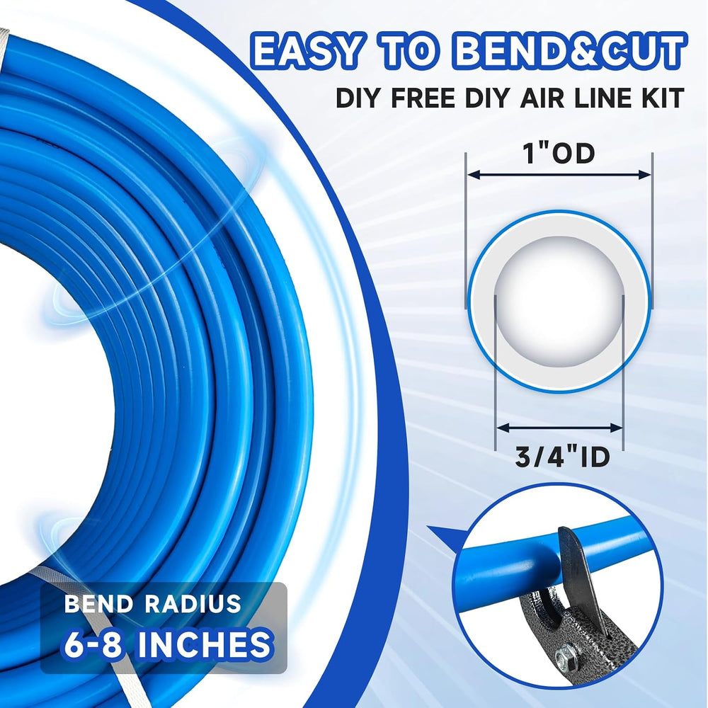 Compressed Air Line Kit, 3/4" x 50' 120’&200'&300' H...