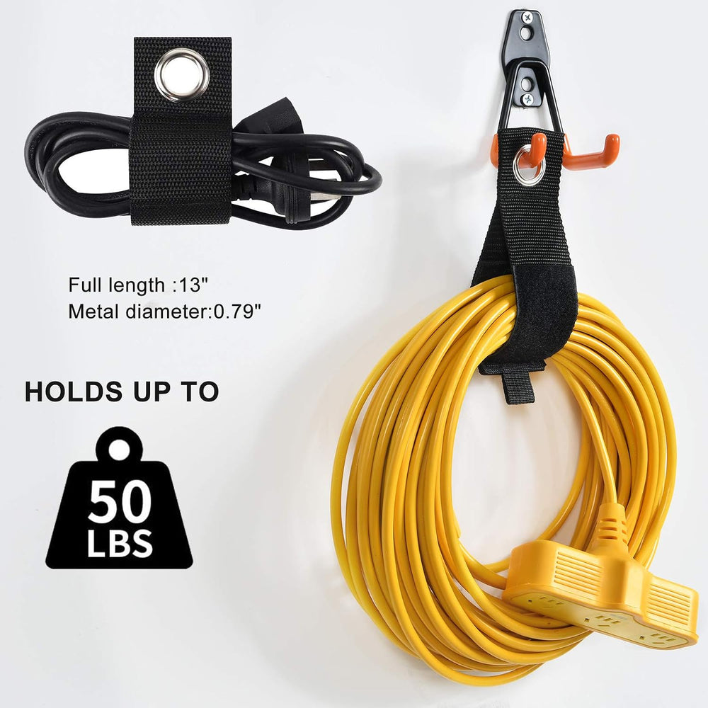 AOBEN 24PCS Garage Hooks, Heavy Duty Double Garage Hanger Organizer Wall Moun...