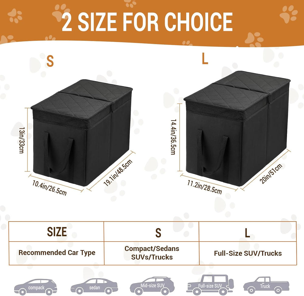 Car Seat Extender for Large Dogs, Back Seat Extender for Dogs up to 120 LBS L...
