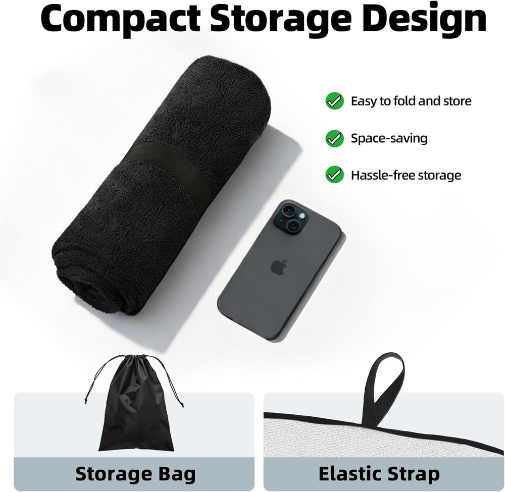 Leader Accessories Waterproof Towel Car Seat Cover, Front Bucket, Black