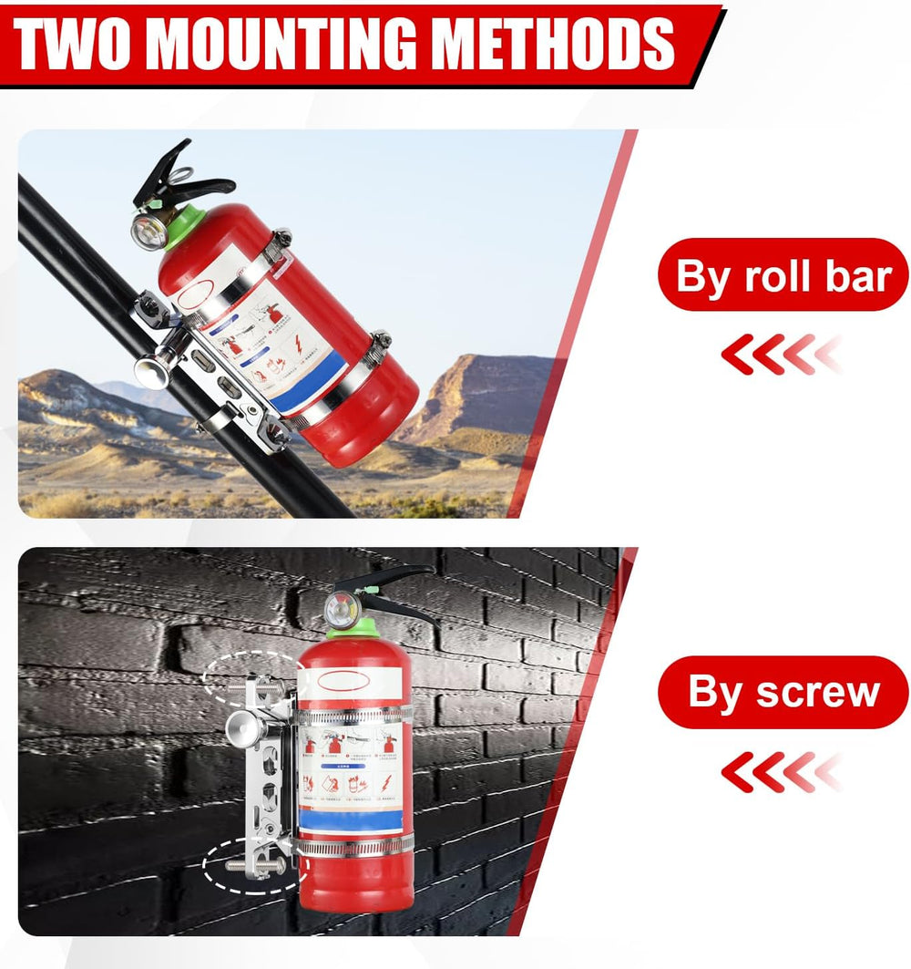 Quick Release Adjustable Roll Bar Fire Extinguisher Mounting Holder Compatibl...
