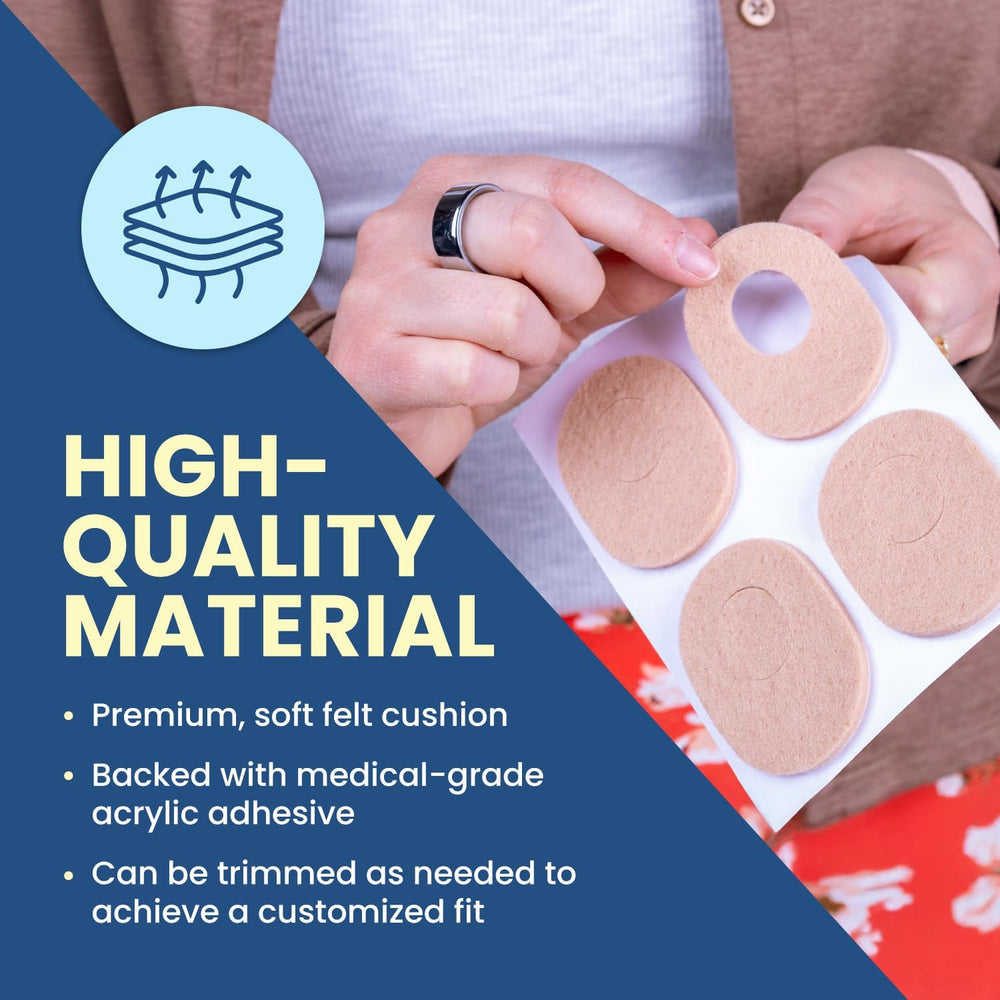 Aetna Foot Products Felt Callus Pads, Adhesive Oval Cushions, Medical Bandage...