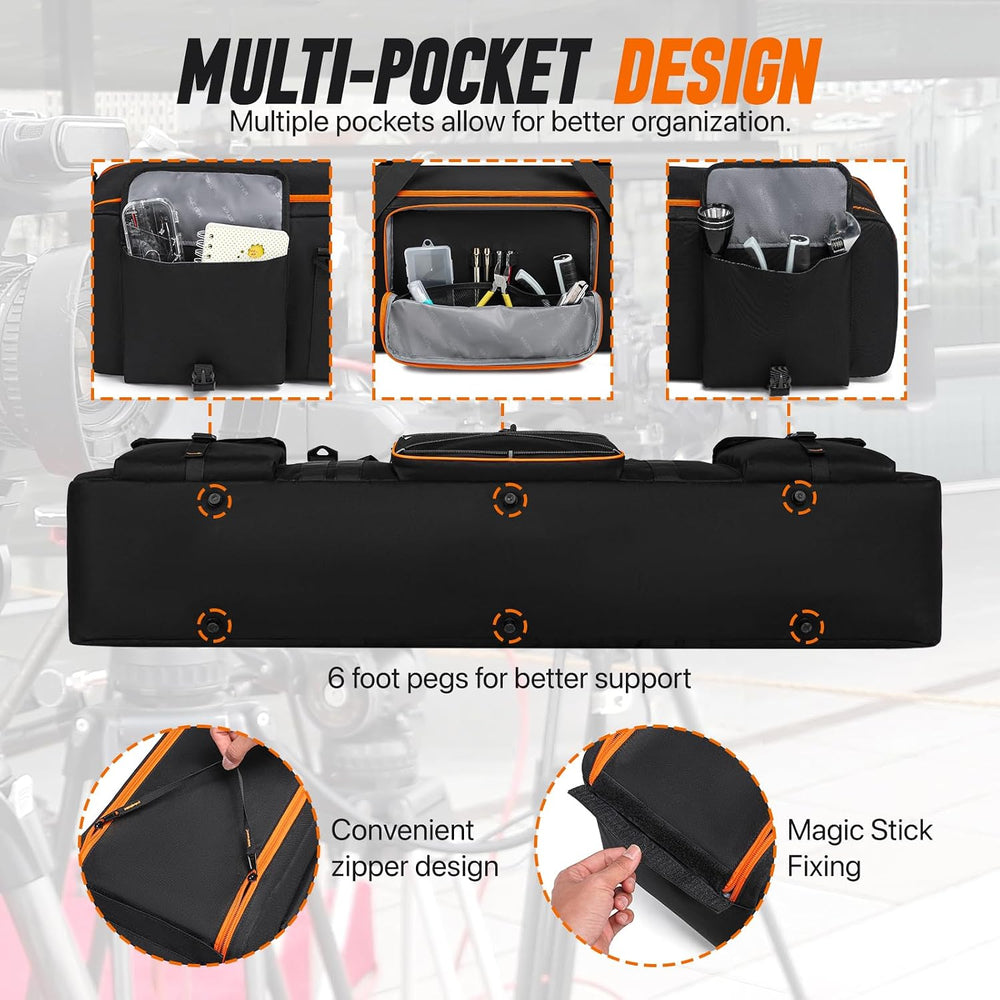 Tripod Carrying Case,50 Inch Tripod Light Stand and Photography Lighting Kit ...