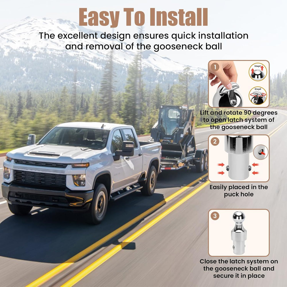60639 Puck System Gooseneck Hitch Kit, 2-5/16 Inch Ball, Compatible with 2013...