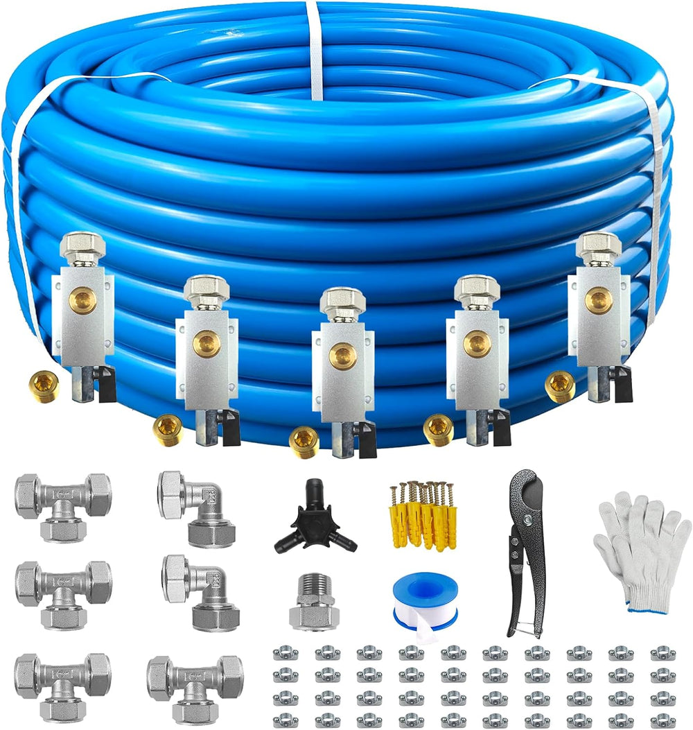 Compressed Air Line Kit, 3/4" x 50' 120’&200'&300' H...