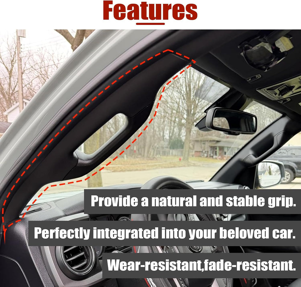 A-Pillar Grab Handle for Toyota Tacoma 3rd Gen 2016-2023 Black | Driver side ...