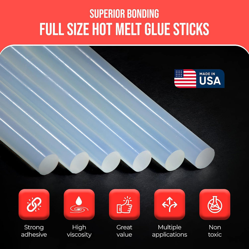 Economyยฎ Full Size Hot Melt Glue Sticks for Glue Gun - Bulk 10in Clear - Grea...