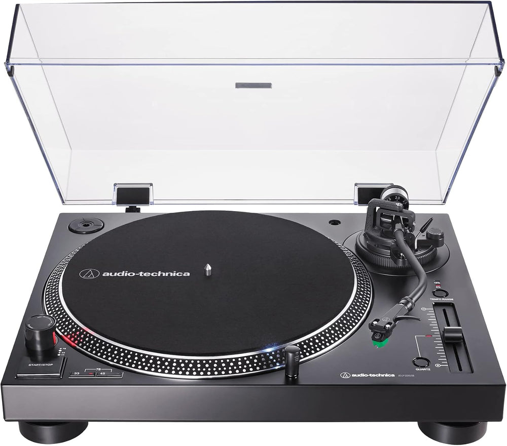 Audio-Technica AT-LP120XUSB-BK Direct-Drive Turntable (Analog & USB), Ful...