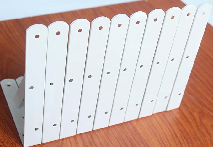 16 Pack L8 x H 6" White Heavy Duty Shelf Brackets