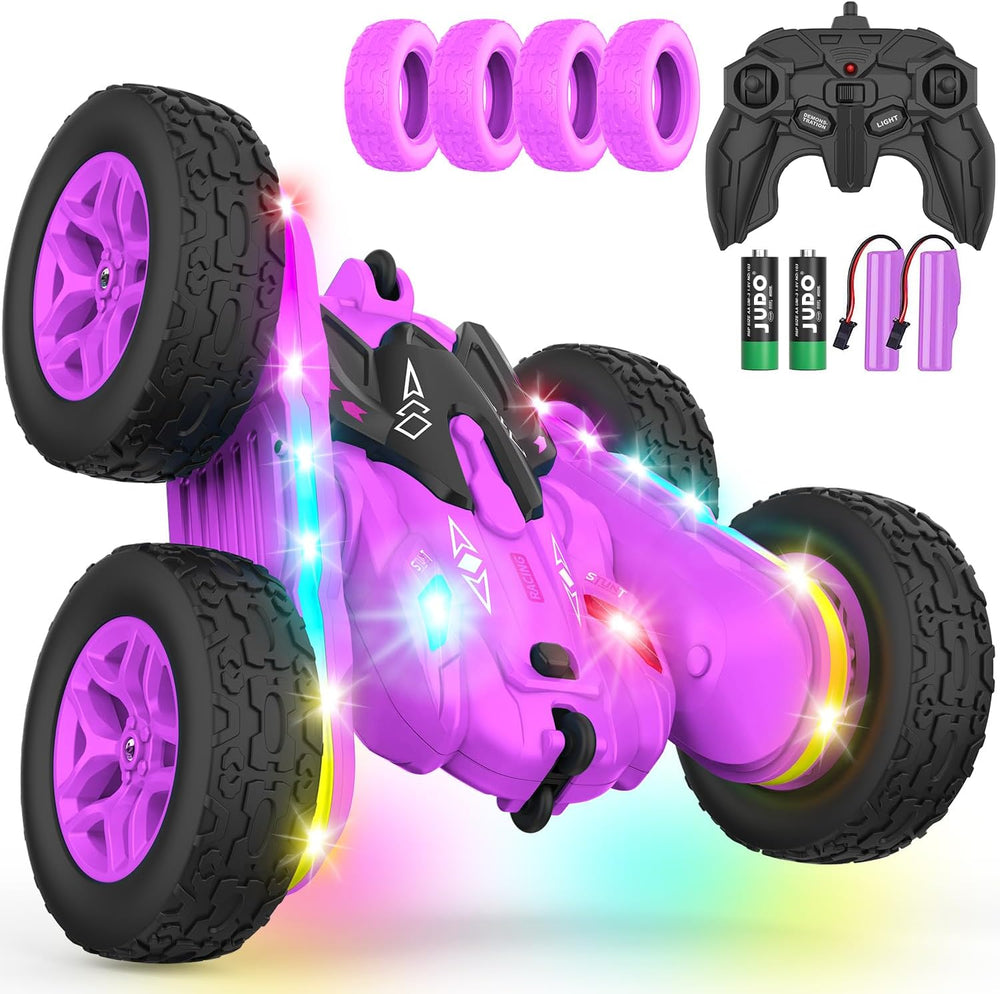 Remote Control Car, Rc Cars Stunt RC Car Toys New Upgraded Strip Lights and
